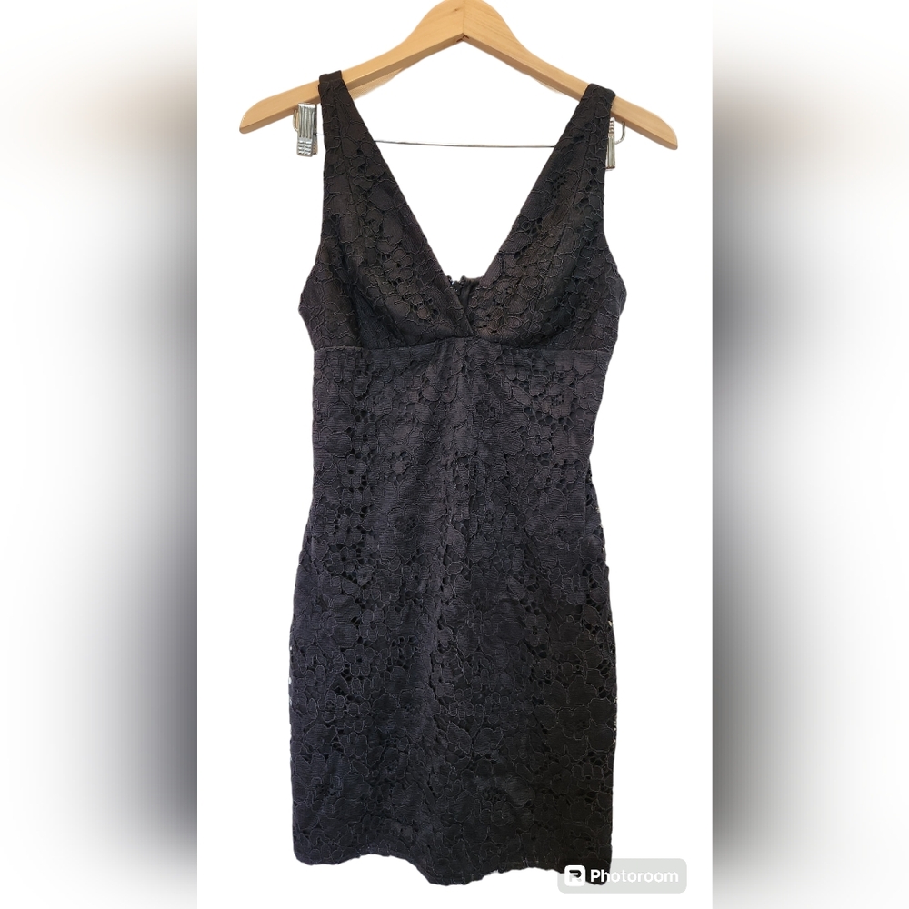 Sexy Topshop Black lace dress